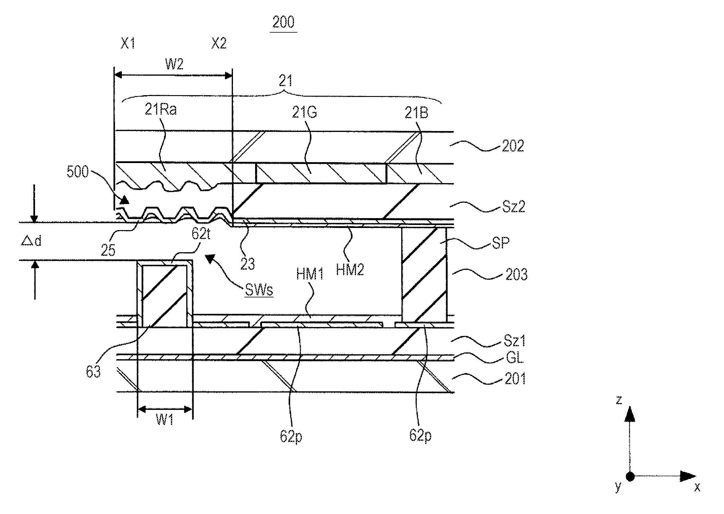 Liquid crystal display device, manufacturing method of liquid crystal display device, display device and information input apparatus