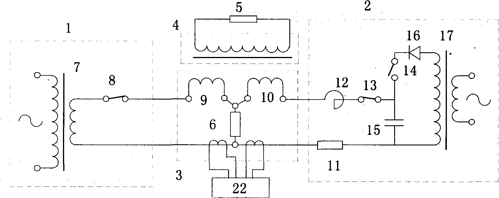 Special high-tension current inductor transient characteristics tester