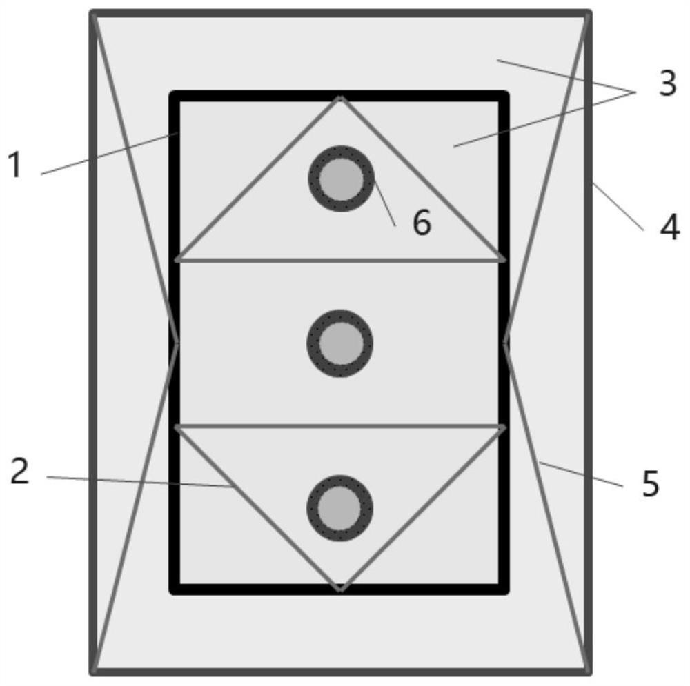 A kind of skirt-type underground diaphragm wall-pile composite foundation