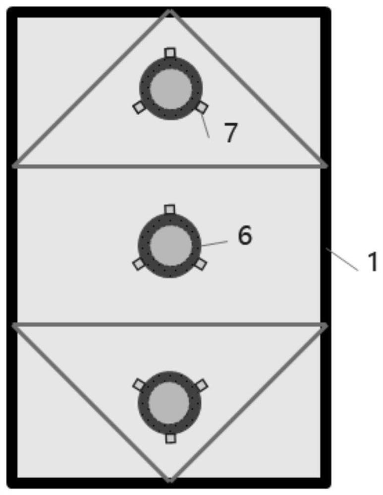 A kind of skirt-type underground diaphragm wall-pile composite foundation