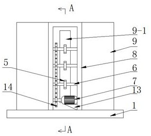 Milling cutter placing device with positioning storage and shockproof functions