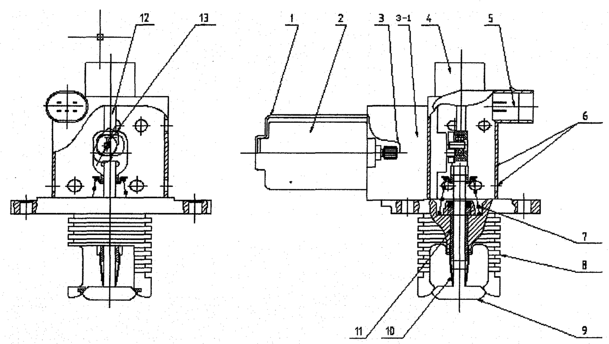 An electronically controlled egr valve that reduces working temperature and improves working reliability