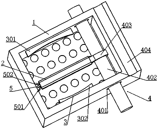 A clamping structure for cleaning vegetables