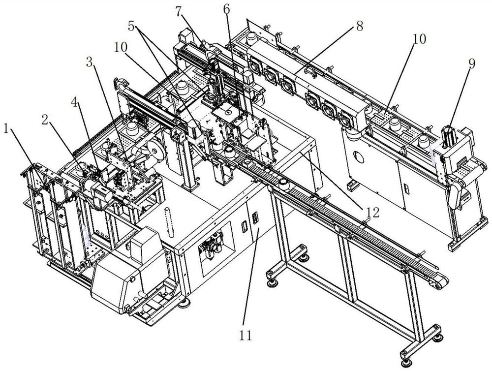 Wine box top cover forming machine