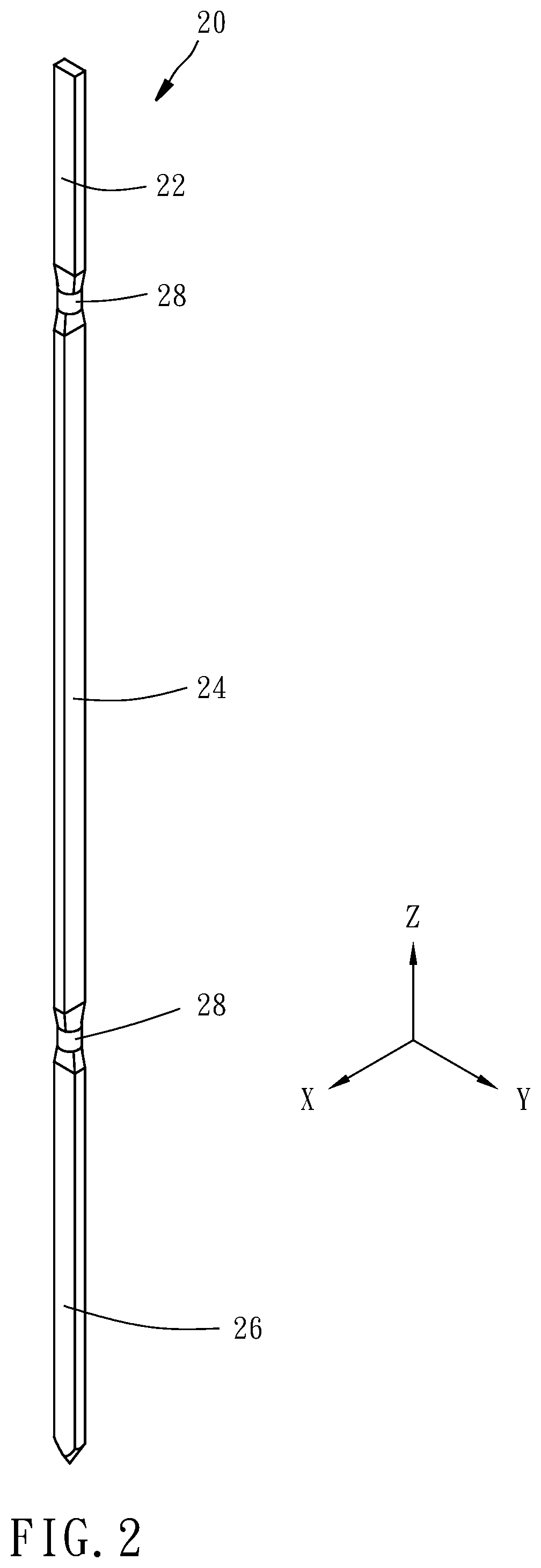 Probe head with linear probe