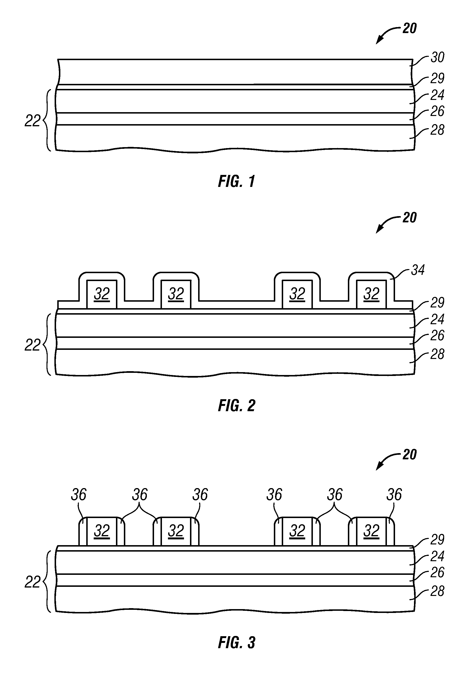 Methods for fabricating non-planar electronic devices having sidewall spacers formed adjacent selected surfaces