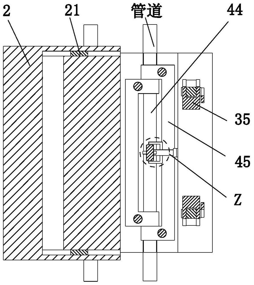 A pipeline engineering laying fixed bracket