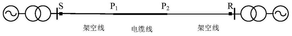 High-voltage transmission network series-parallel line fault distance measurement method, device and system based on traveling wave energy change characteristics