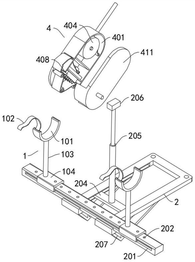 Adjustable dressing change device for nursing department