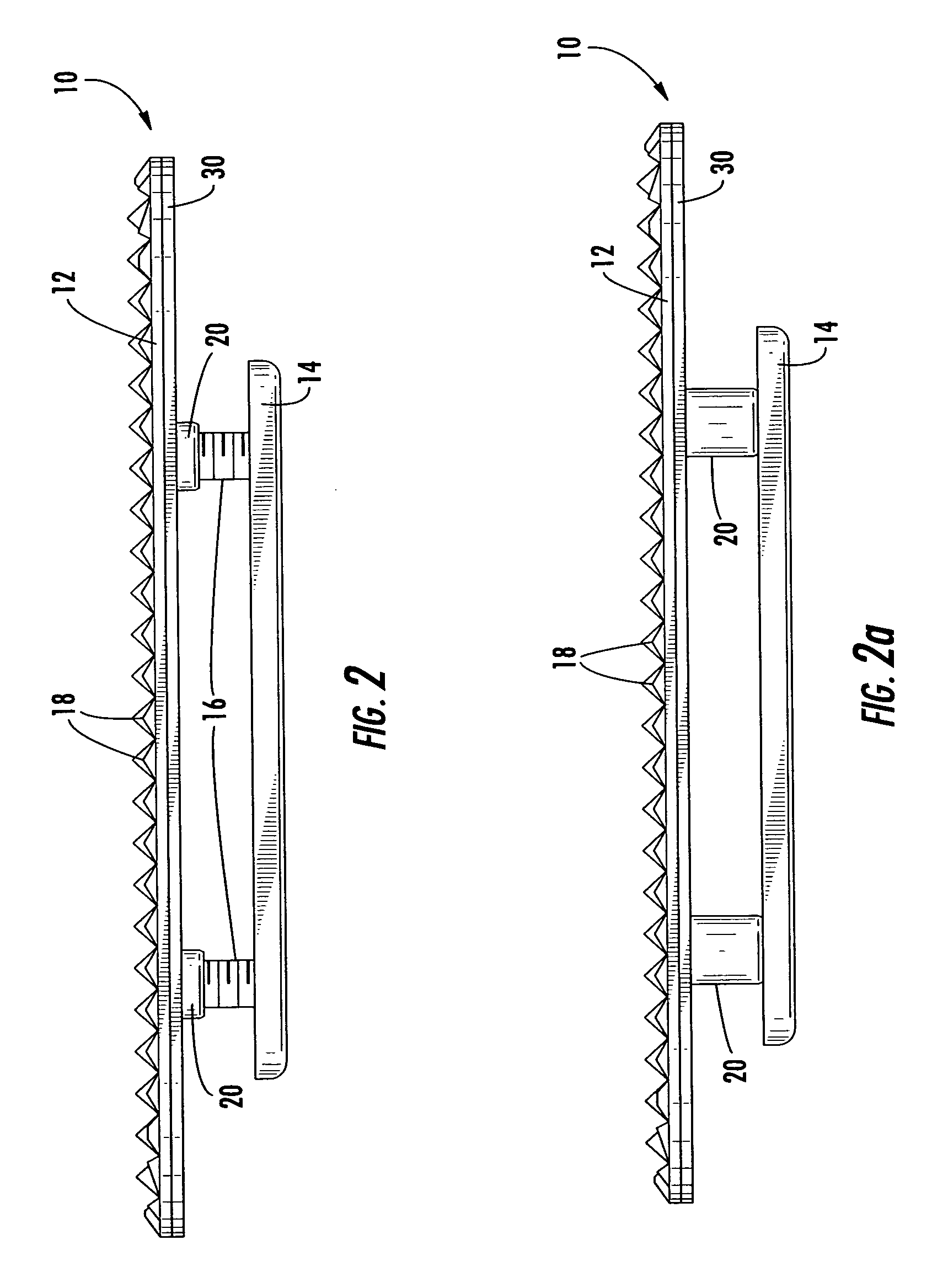 Traction stirrup insert