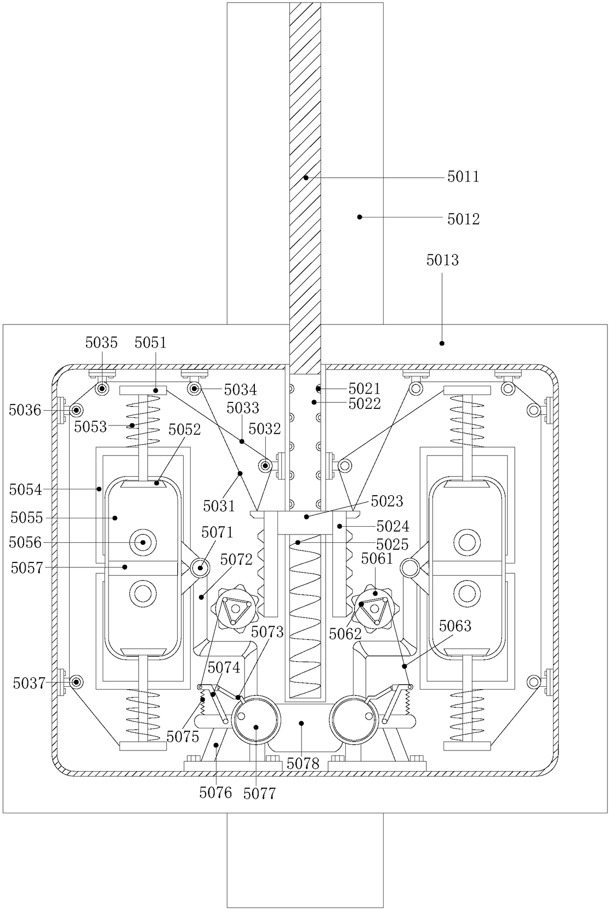 Fixed type double-station double-welding-robot workstation