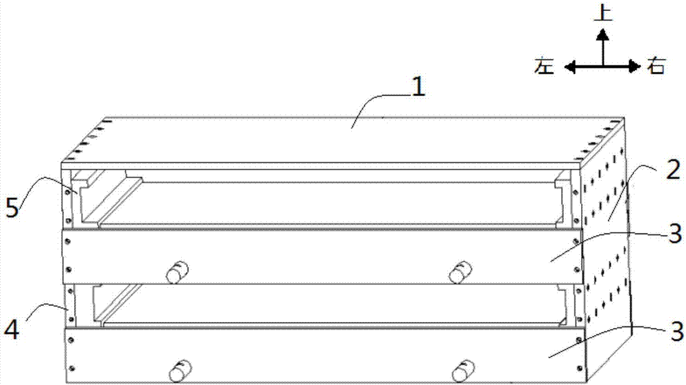 Module test supporting and clamping device