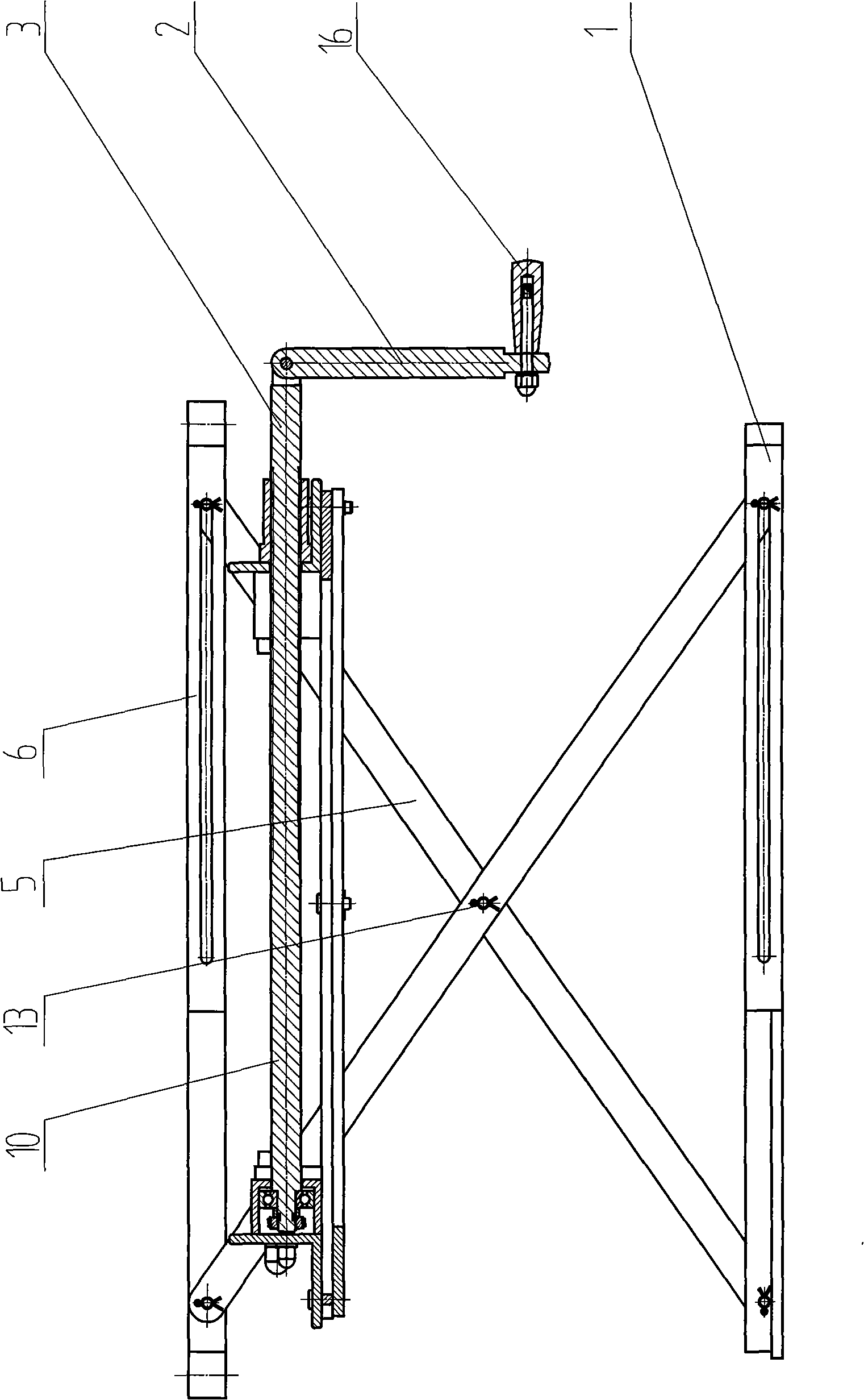 Manual portable wheelchair lifting device