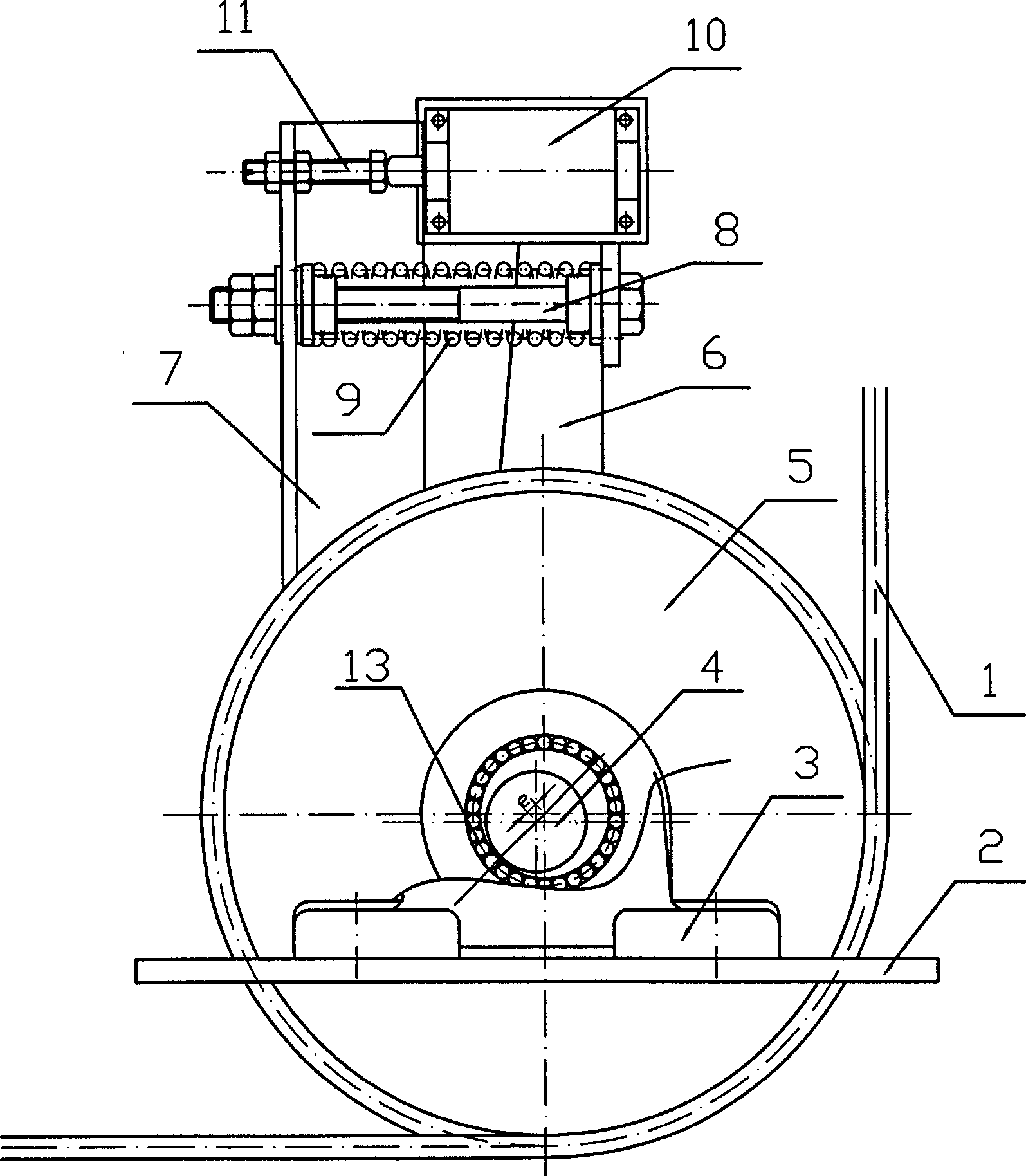 Eccentric type control device