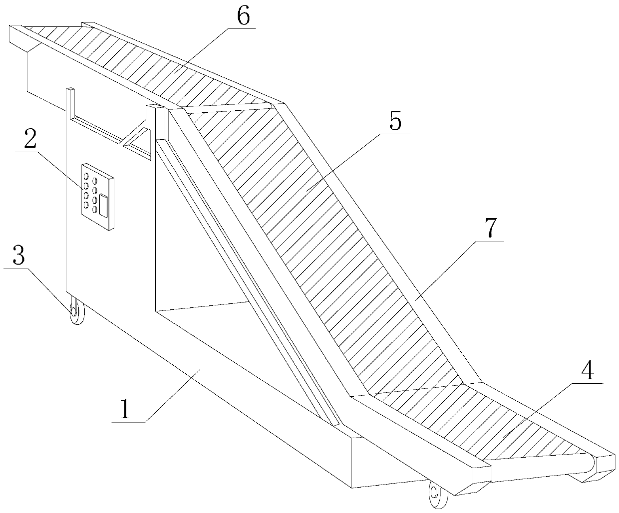 An auxiliary shipping device for logistics transportation