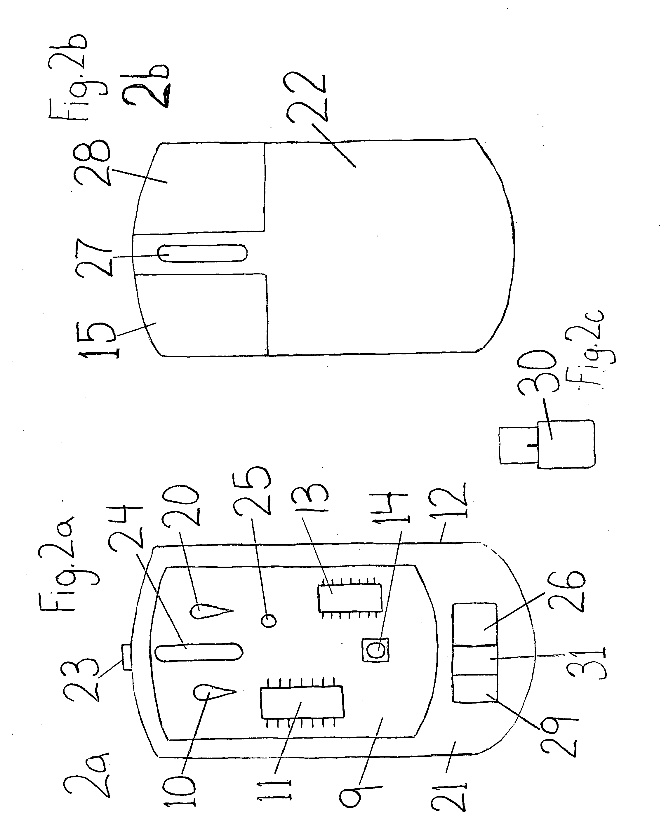 Knee operated computer mouse