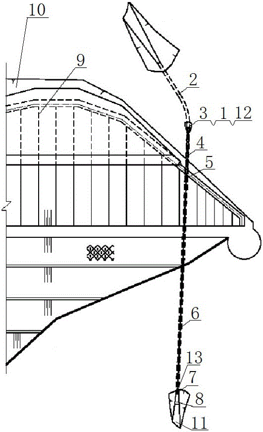 Structure integrating reservoir pre-discharging and ecological flow discharging