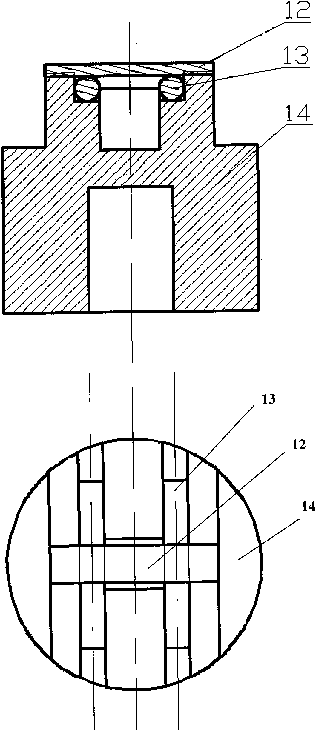 Miniature specimen creep test system and test method