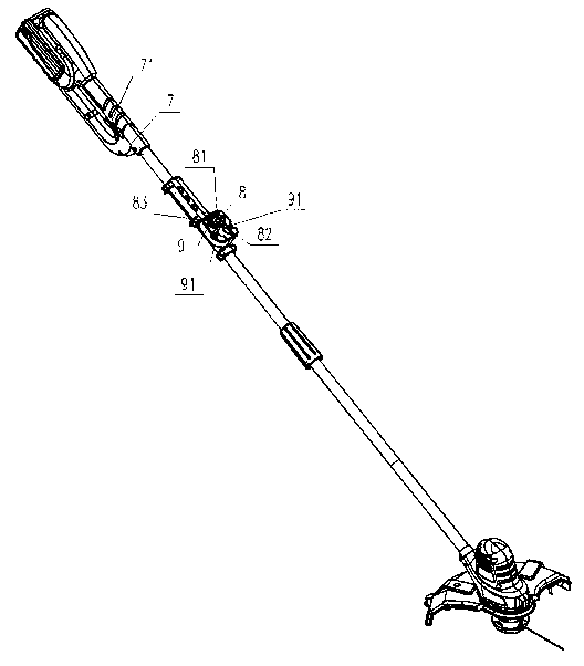 Handle assembly and electric tool using same