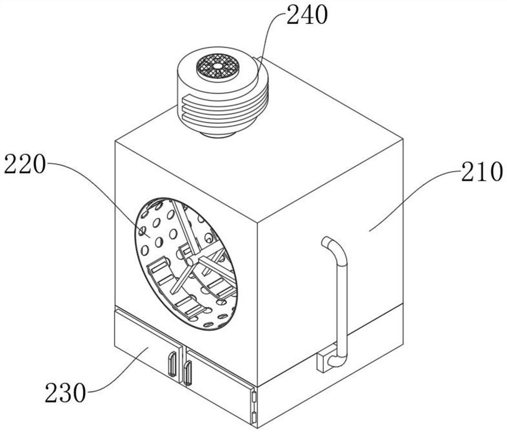 Globe artichoke steam drying device based on cooling circulation