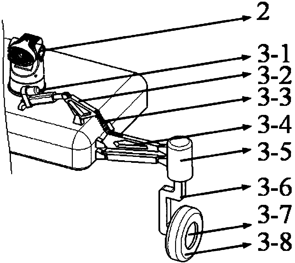 Wheel-leg type all-terrain active/passive attitude adjustment robot