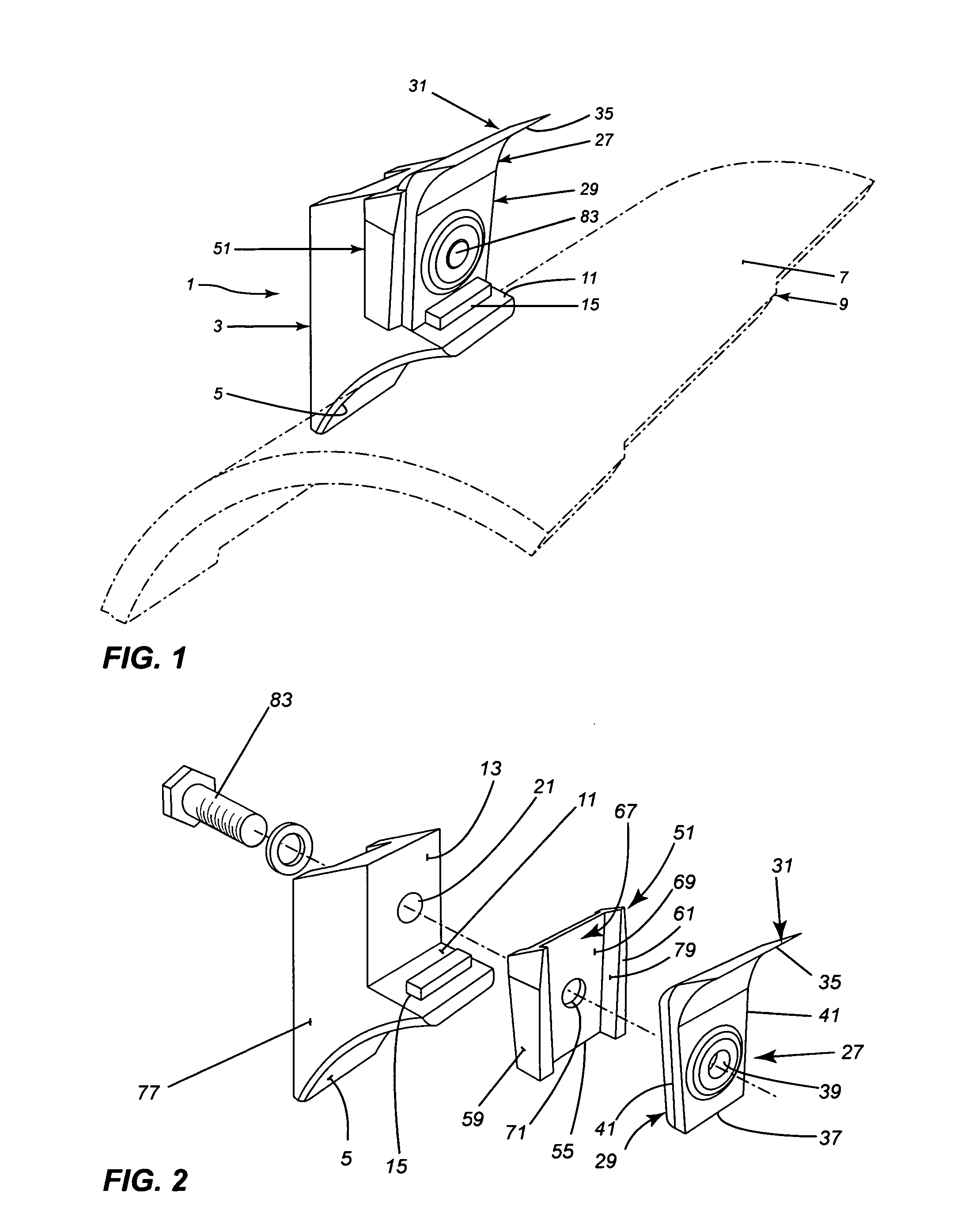 Adapter for cutting tooth