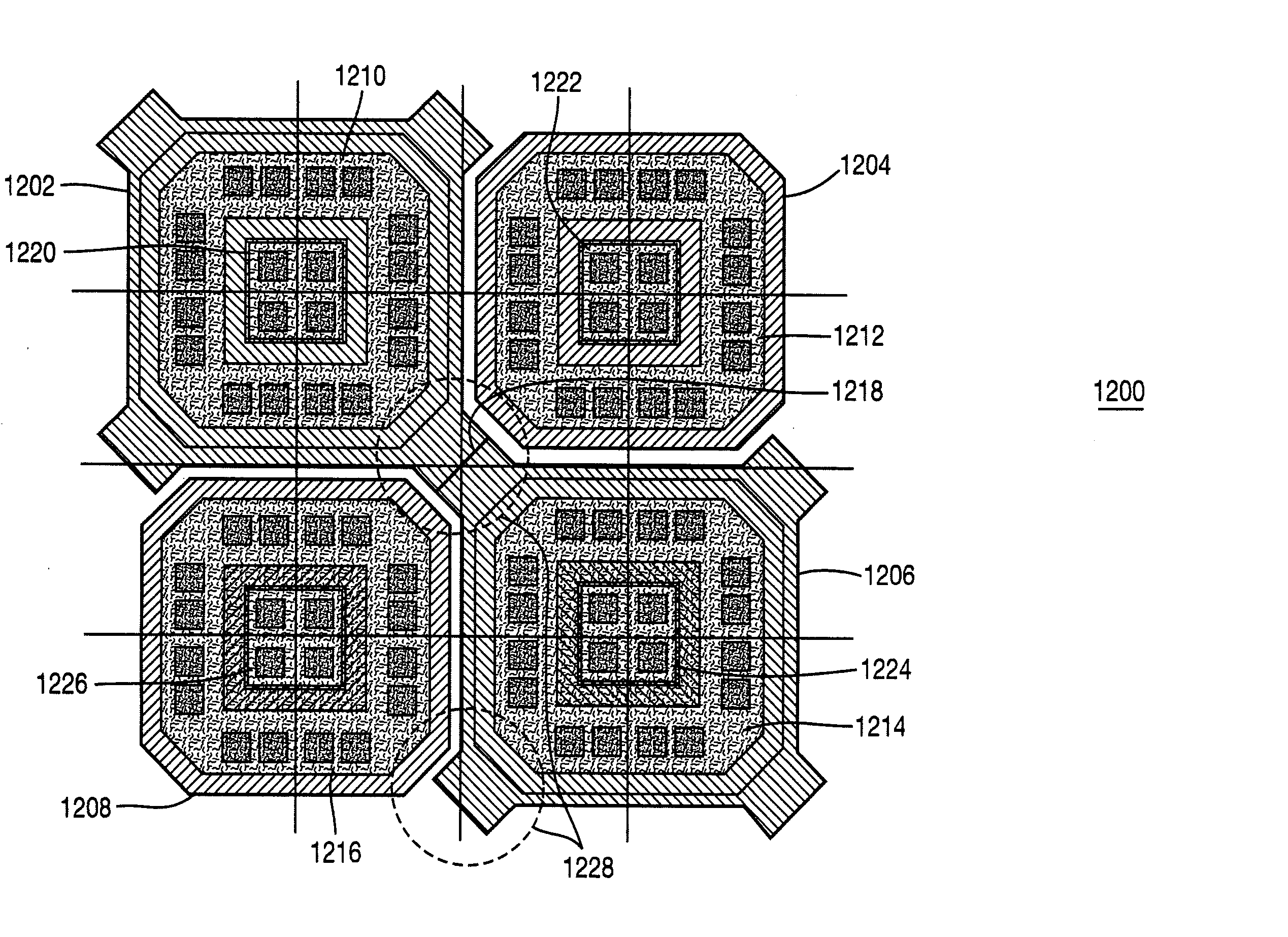 Two-dimensional silicon controlled rectifier