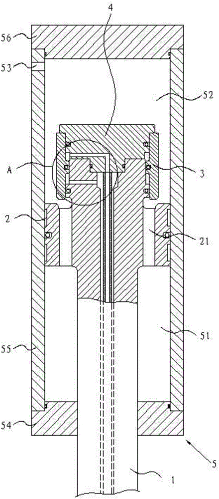 Mold locking oil cylinder structure