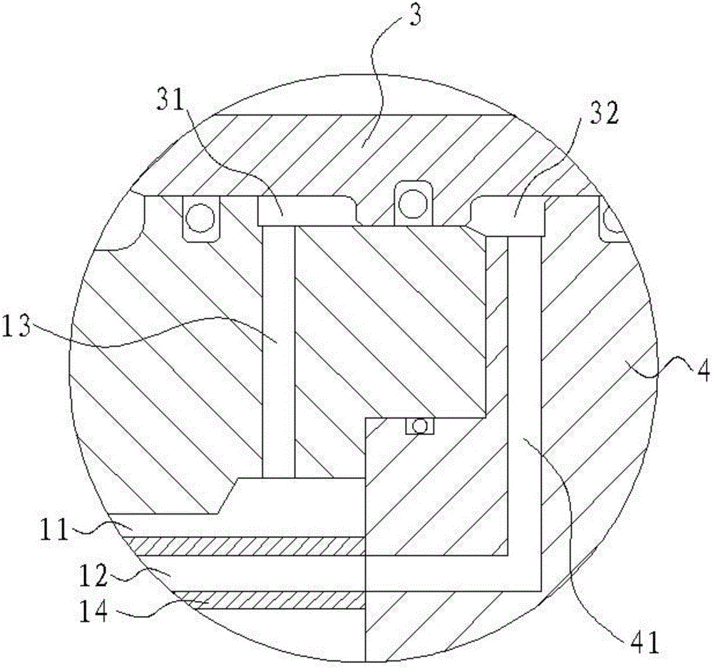 Mold locking oil cylinder structure