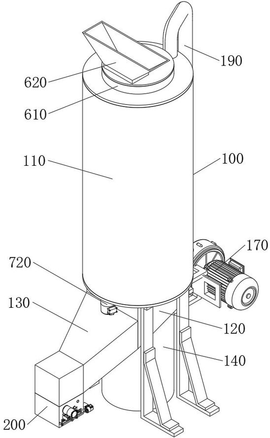 Agricultural automatic drying facility with stable discharging structure