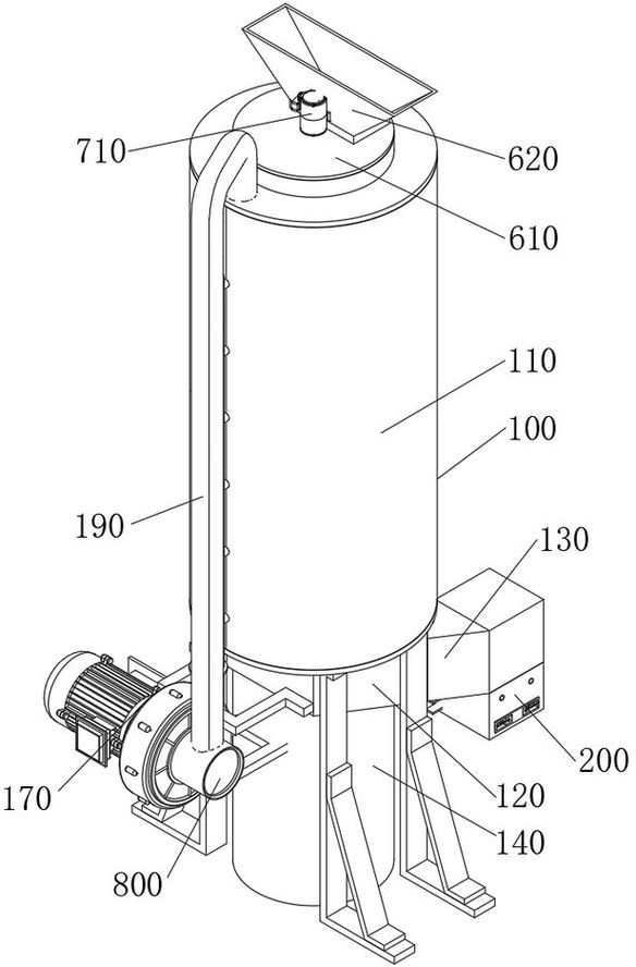 Agricultural automatic drying facility with stable discharging structure