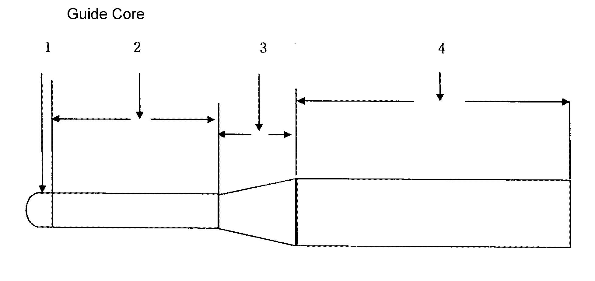 Tracheal tube with flat mouth and side opening and guide core