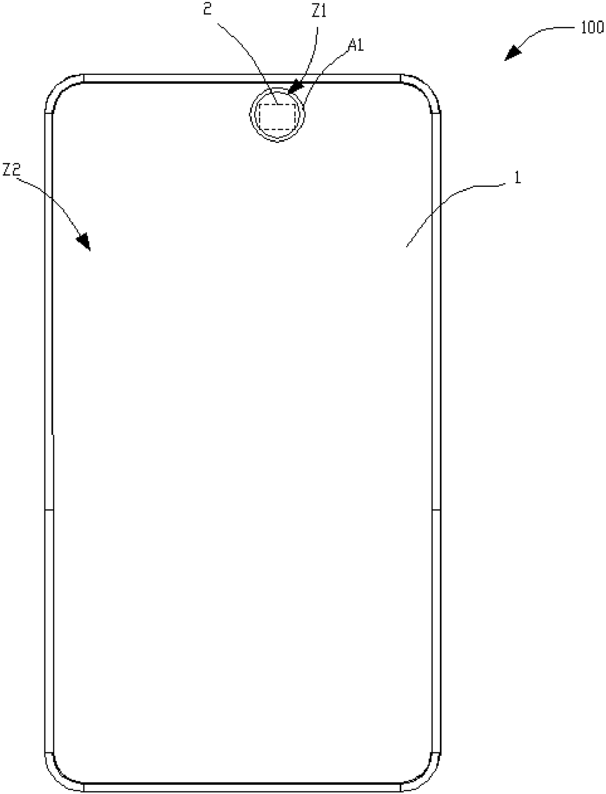 Electronic device, display screen and shooting control method