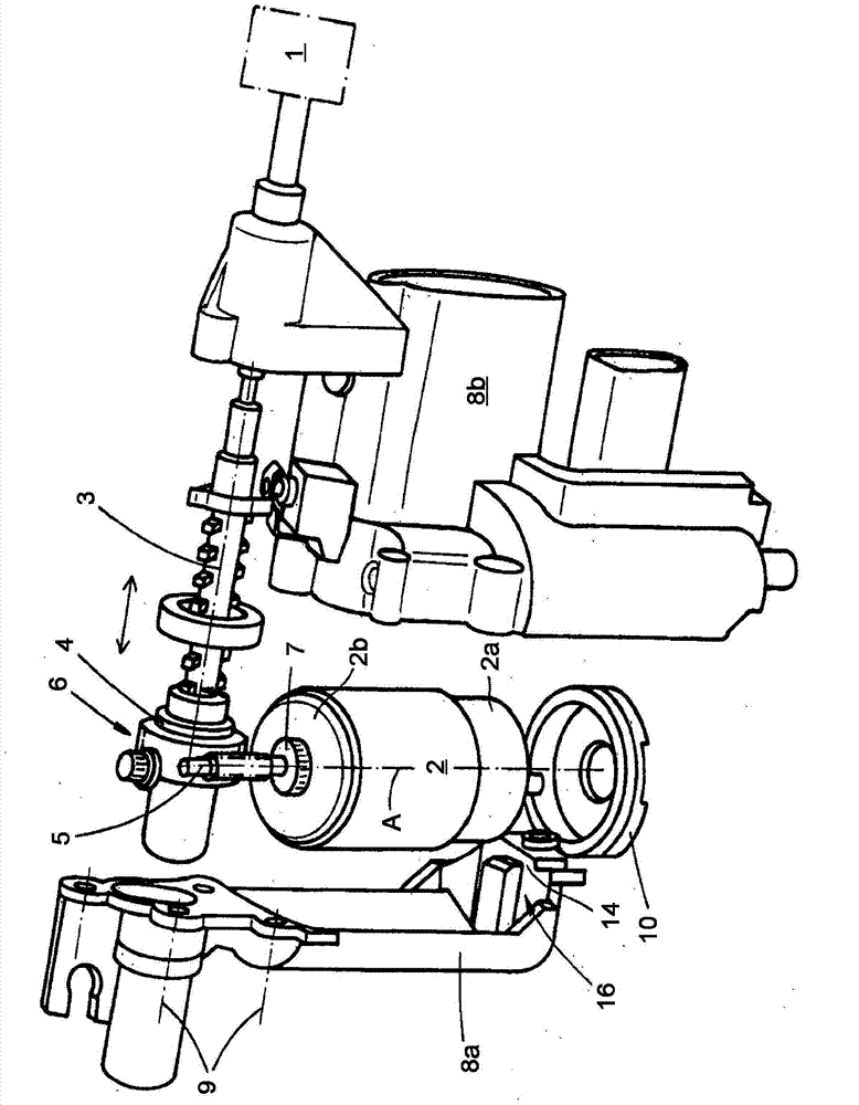 Actuator unit for motor vehicle applications