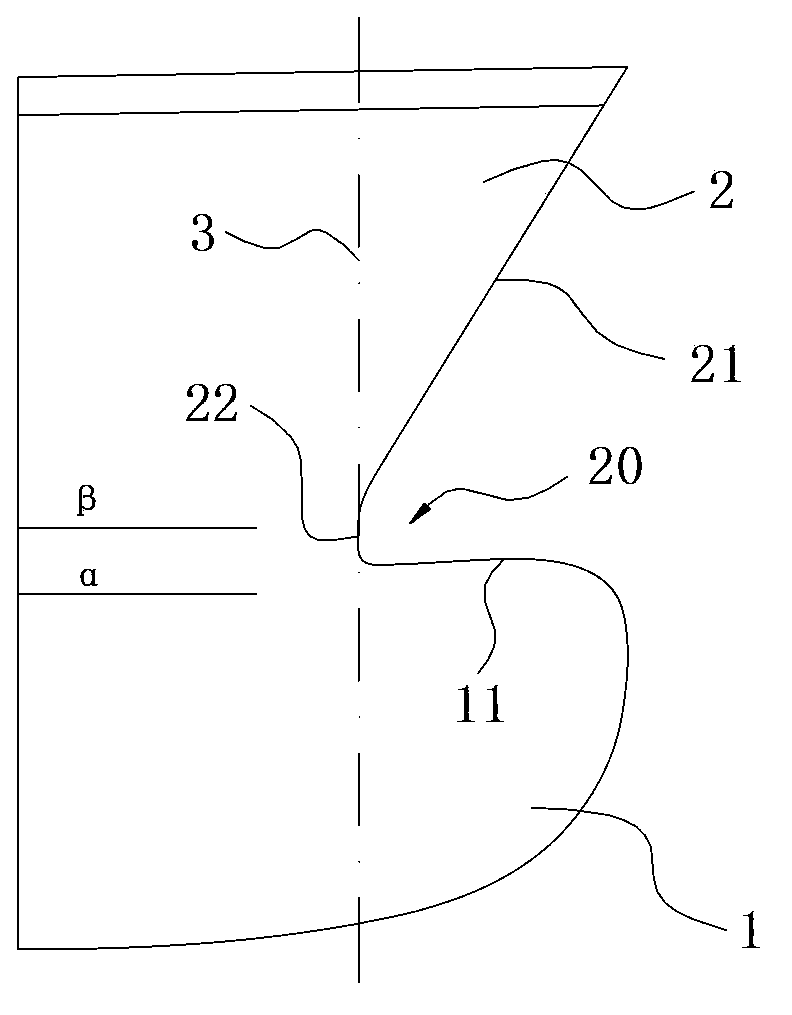 Head structure of container ship