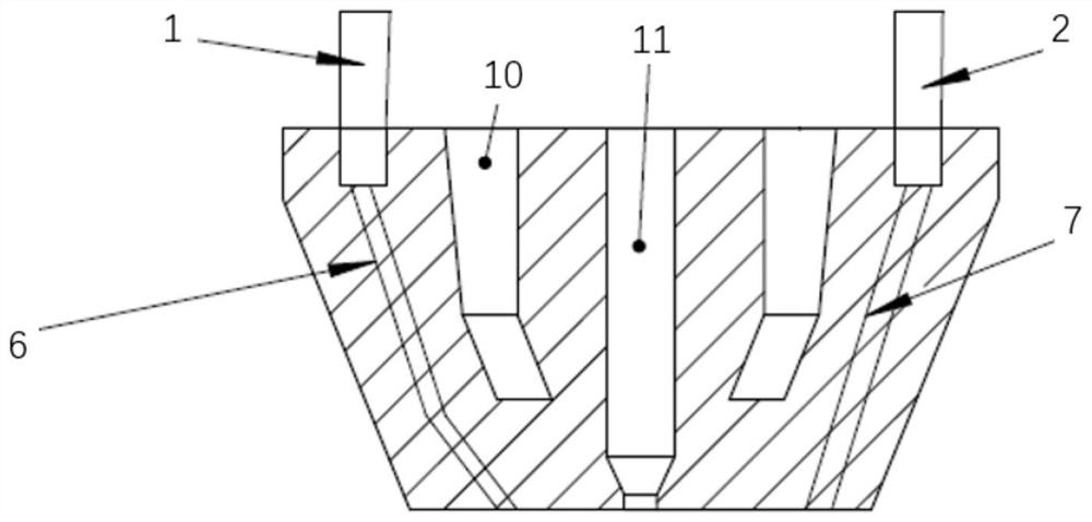 Method for surfacing high-temperature-resistant wear-resistant hard alloy on surface of blow-in drill bit cutting edge of steel mill