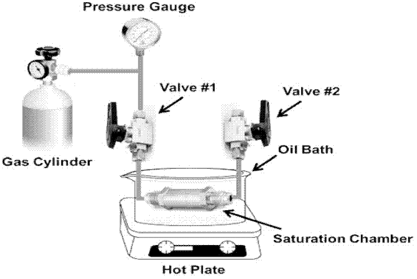 Method for preparing meso-porous silica/polylactic acid foamed material by supercritical CO2 foaming