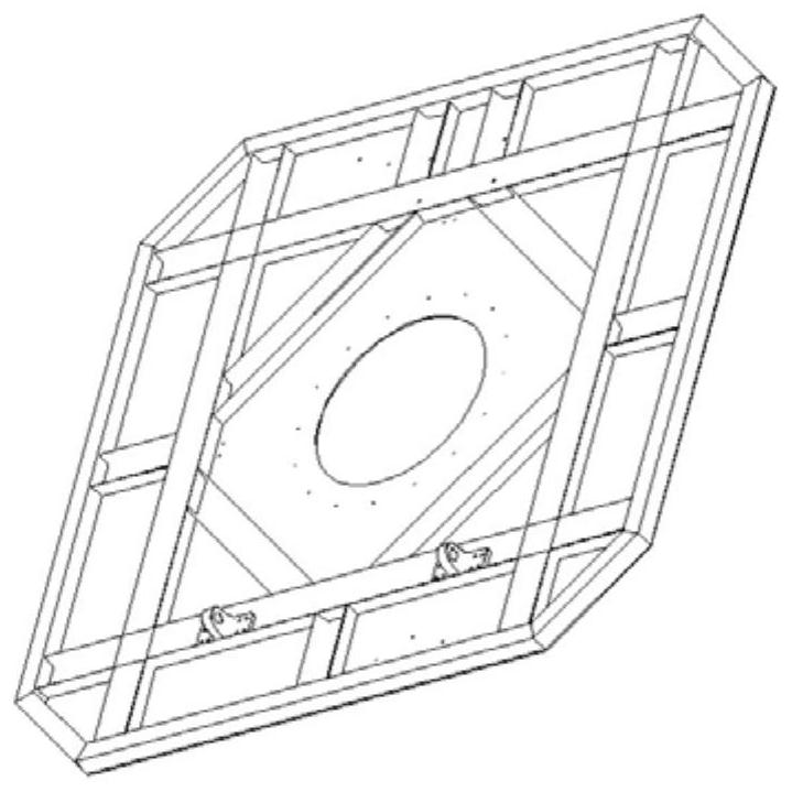 A lunar take-off initial attitude simulation device