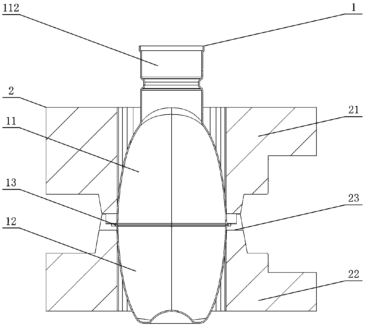 Manufacturing process of double-layer special-shaped flat kettle