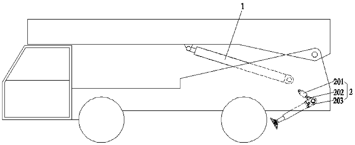 Supporting mechanism and operating vehicle with same