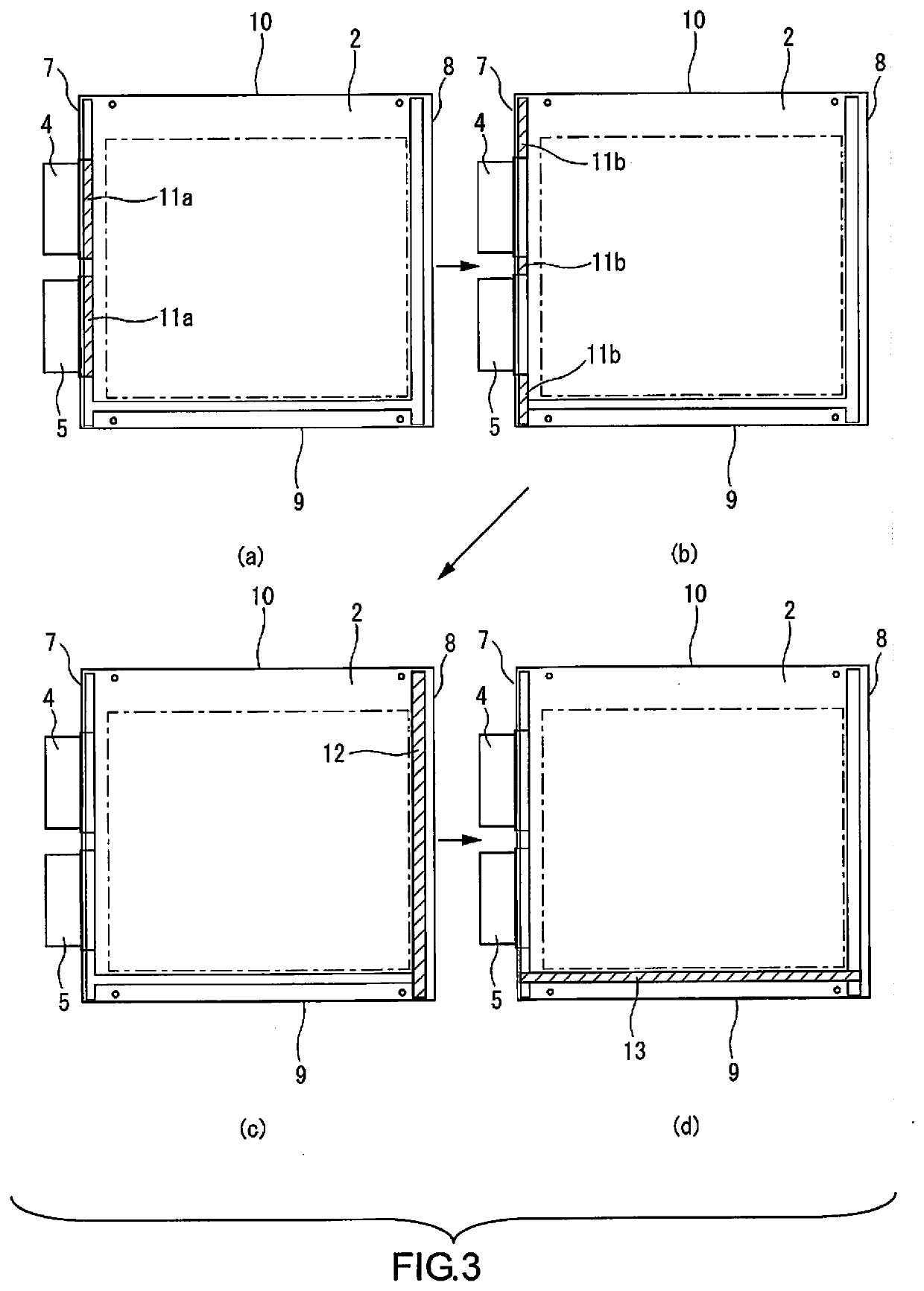 Film-covered battery production method and film-covered battery