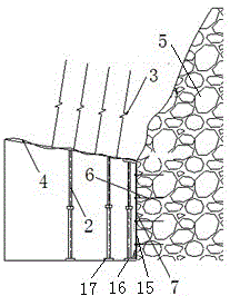 Medium-thickness coal seam gob-side entry retaining method and support system