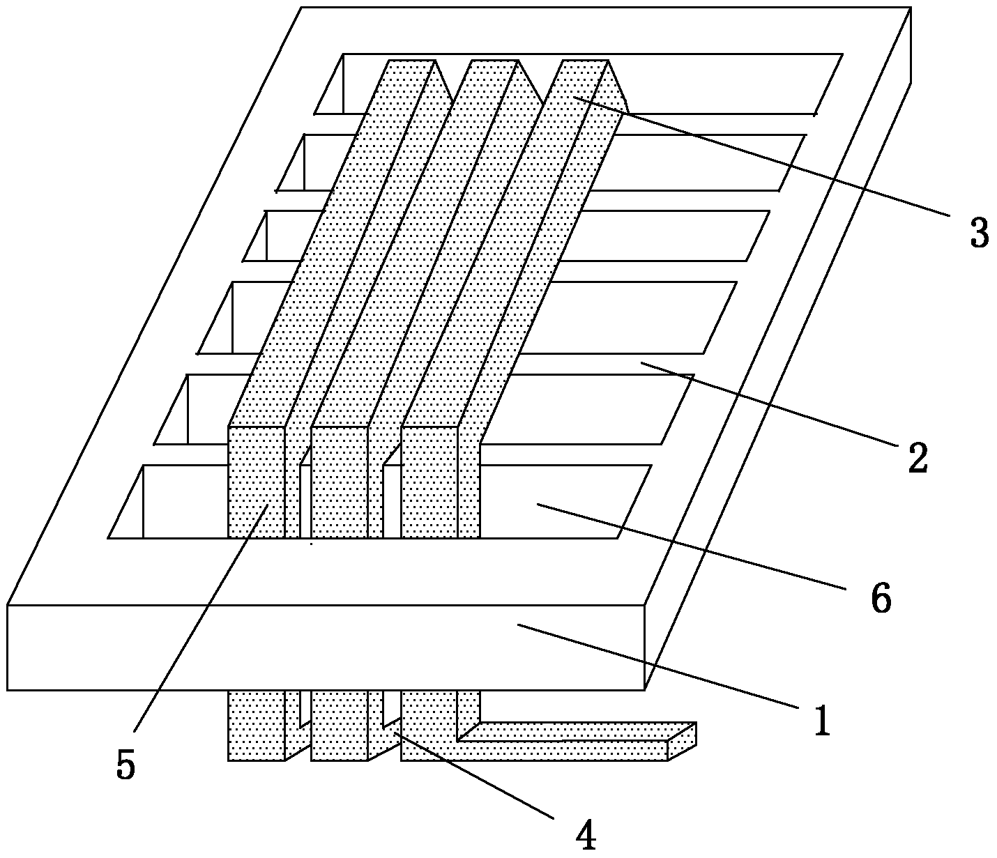 Three-dimensional integrated inductance structure