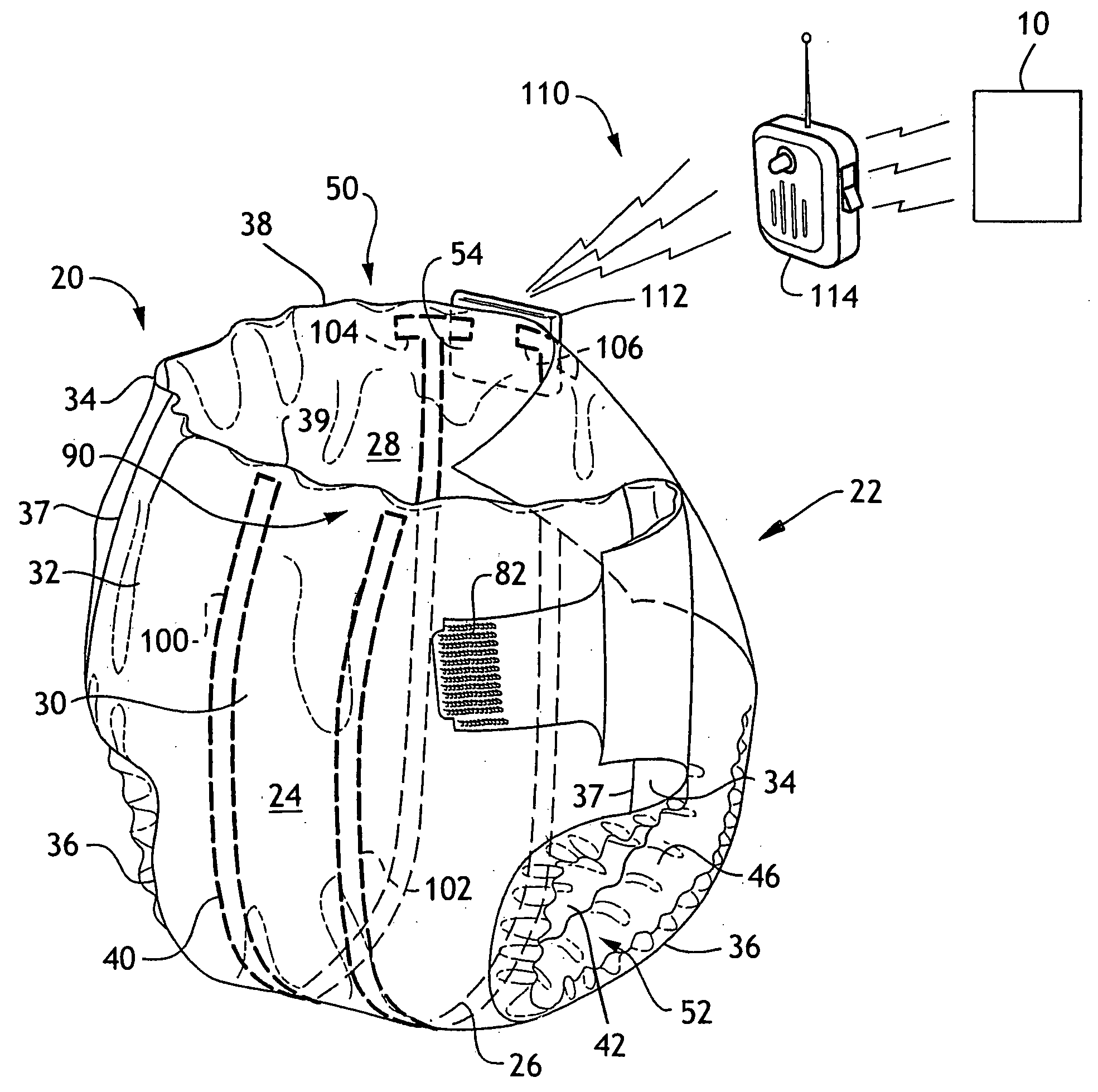 Sensing article for a home automation network