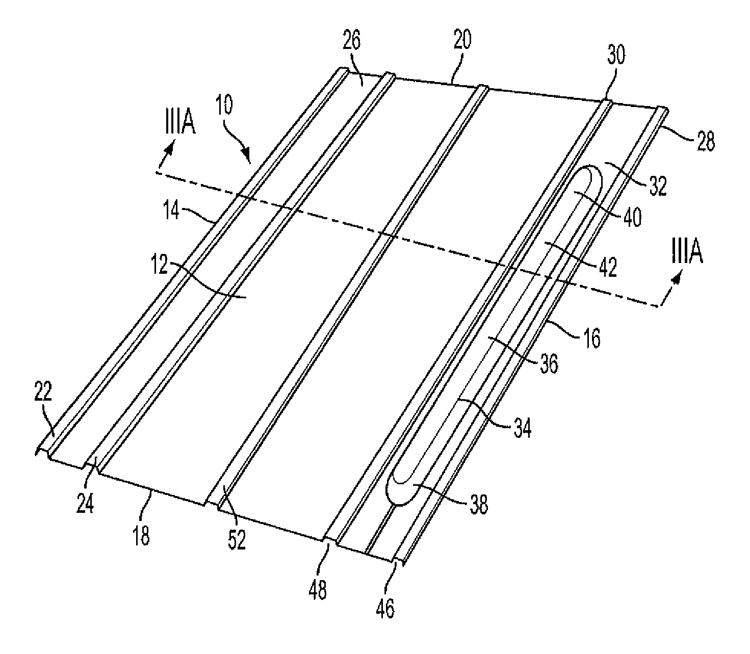 Roof panel for supporting PV modules