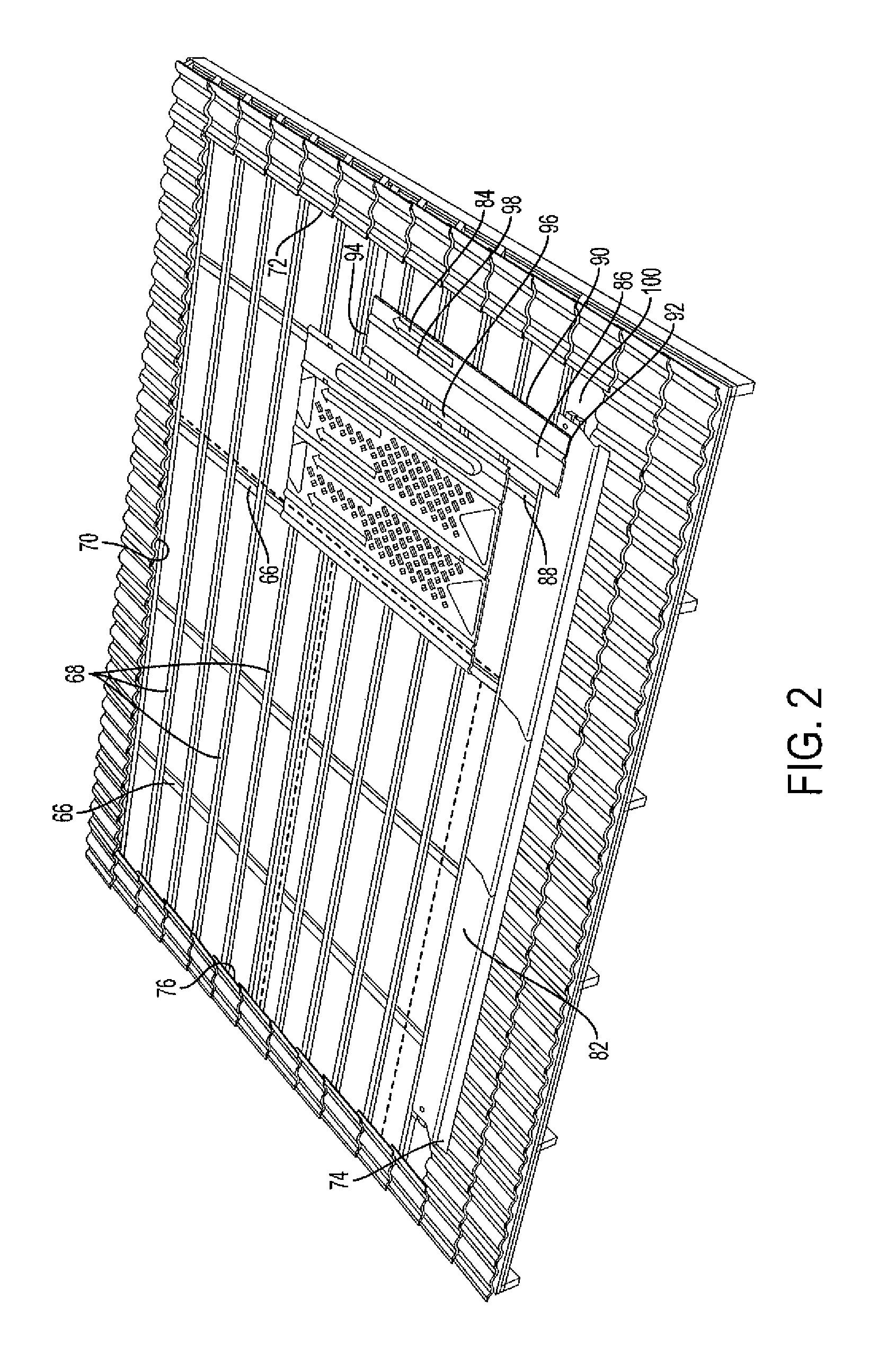 Roof panel for supporting PV modules