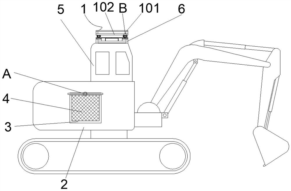 A kind of tunnel digging equipment with protective structure