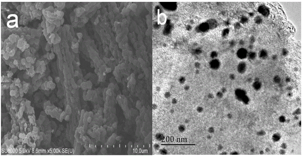 Magnetic palladium-carrying nitrogen-doped mesoporous carbon catalyst, preparation method and application thereof