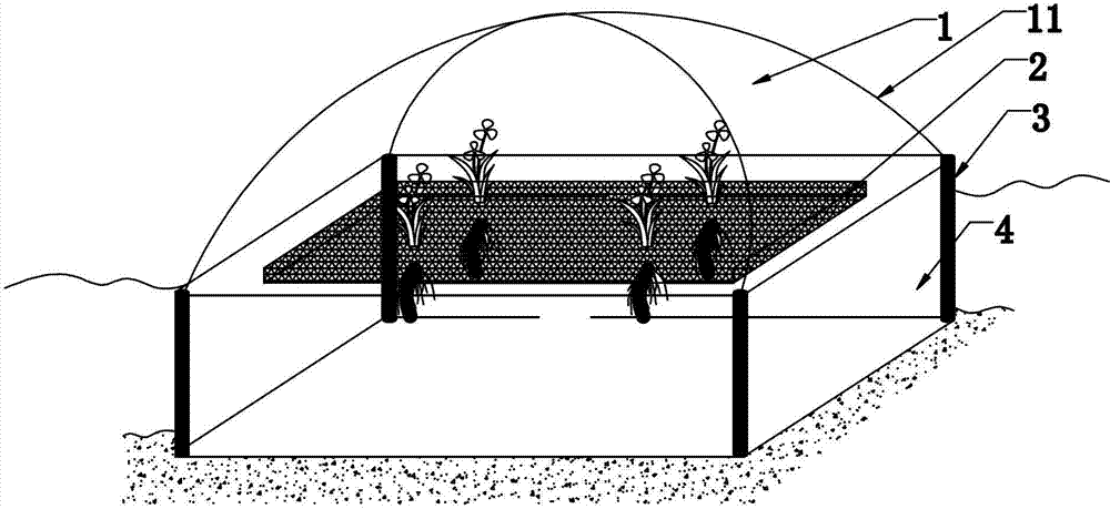 Floating floor device applied to water body ecological restoration