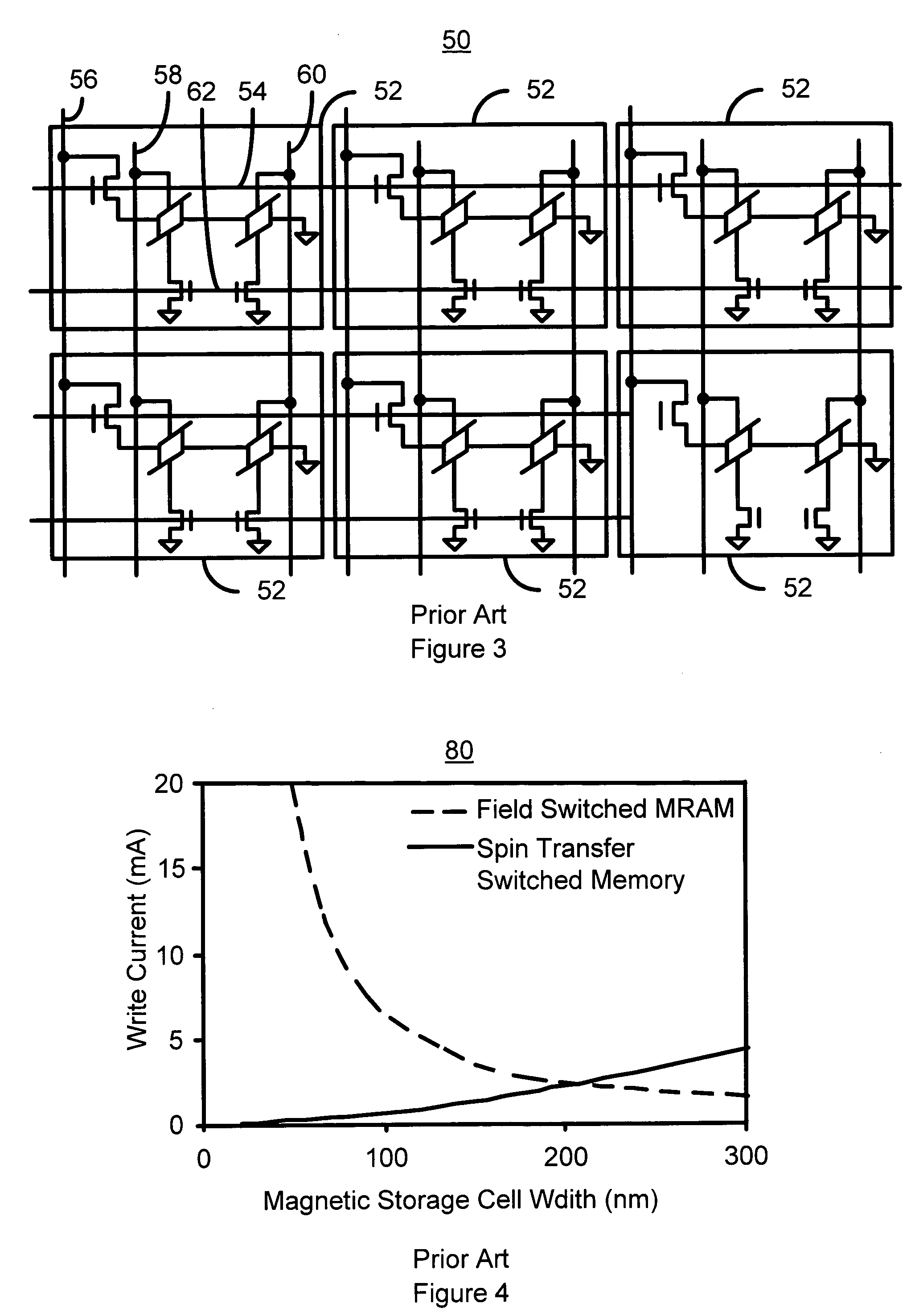 Current driven switching of magnetic storage cells utilizing spin transfer and magnetic memories using such cells